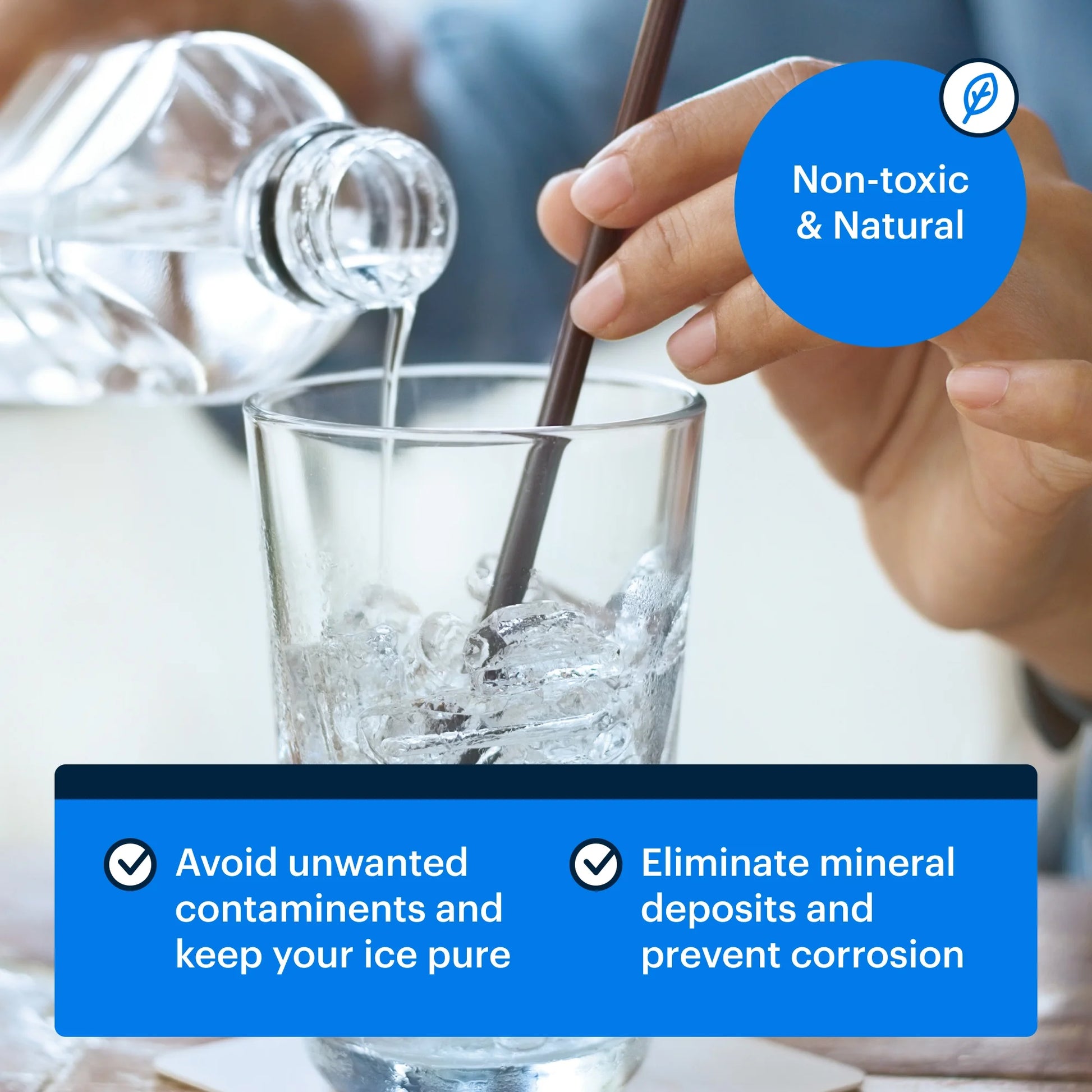 3-Pack Ice Machine Cleaner and Descaler - Concentrate Kitchen Cleaner Kit, Fragrance Free, 16 Fl Oz, 3 Count