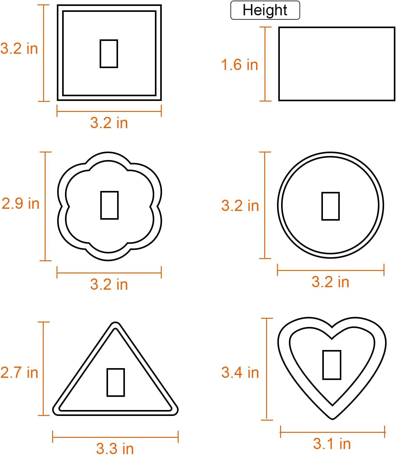Set of 5 Cake Ring Mold, Stainless Steel 3” Dessert Food Molds with Pushers, Food Cooking Rings for Tuna Tartare, Pancake, Rice
