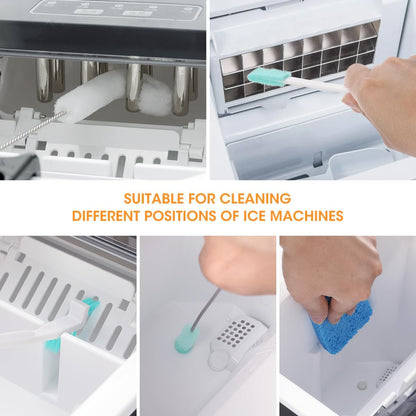 AIEVE Ice Machine Cleaner Brush Sets, 10 Pcs Ice Maker Cleaner Tools Kits with C