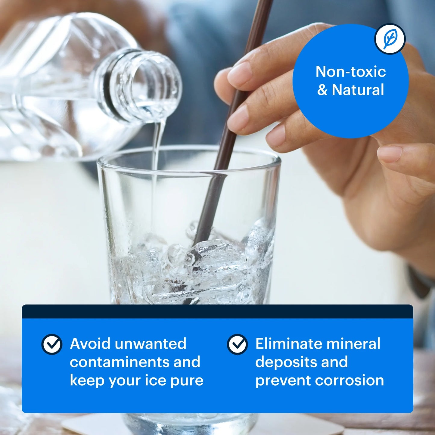 3-Pack Ice Machine Cleaner and Descaler - Concentrate Kitchen Cleaner Kit, Fragrance Free, 16 Fl Oz, 3 Count